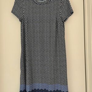 Apt. 9 Blue and White Patterned Dress